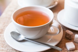 Cup of tea and tea pot